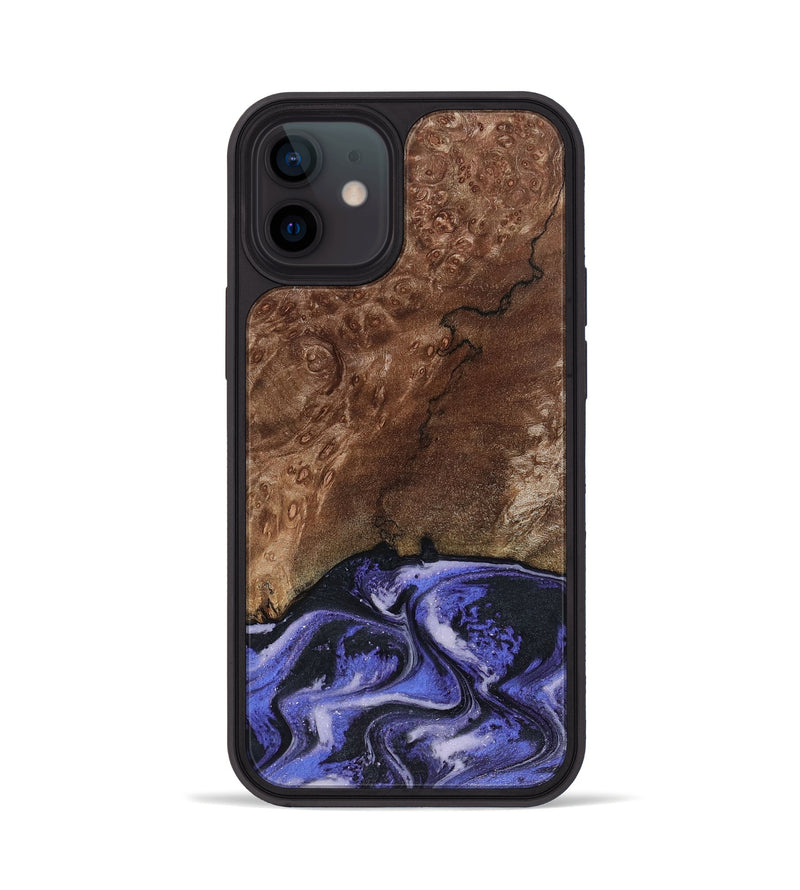 iPhone 12 Wood Phone Case - Archer (Purple, 816504)