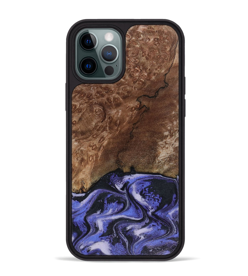 iPhone 12 Pro Max Wood Phone Case - Archer (Purple, 816504)