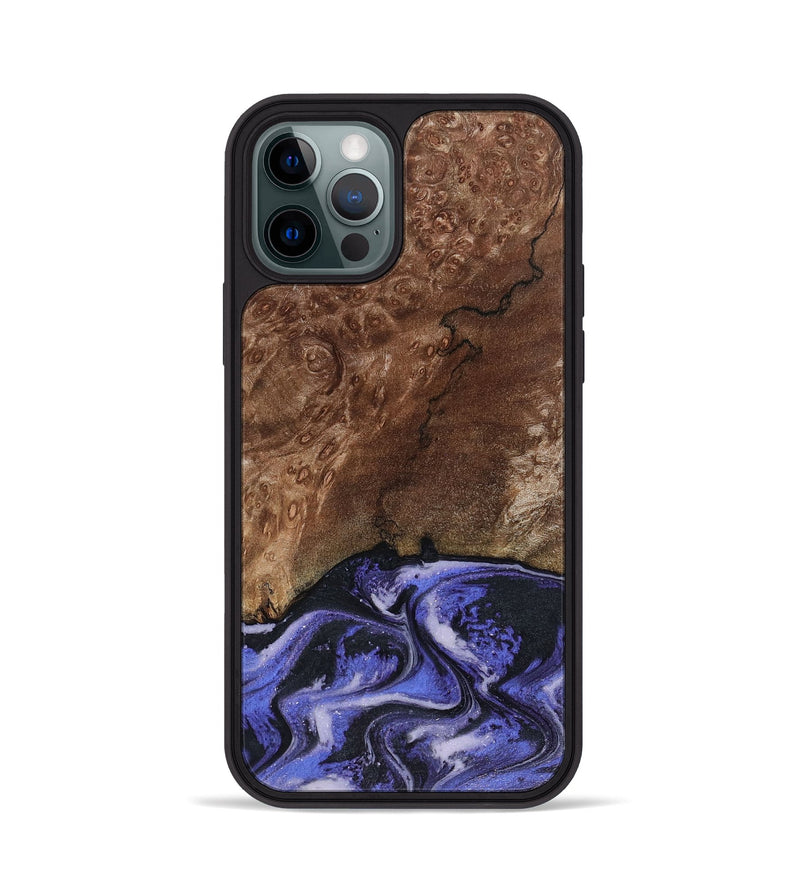iPhone 12 Pro Wood Phone Case - Archer (Purple, 816504)