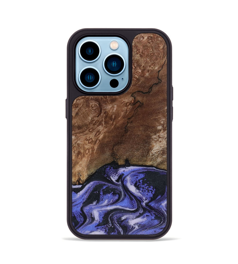 iPhone 14 Pro Wood Phone Case - Archer (Purple, 816504)