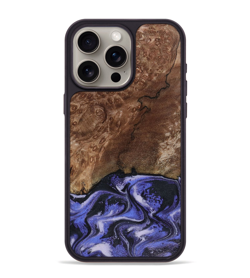 iPhone 15 Pro Max Wood Phone Case - Archer (Purple, 816504)