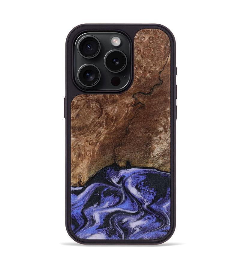 iPhone 15 Pro Wood Phone Case - Archer (Purple, 816504)