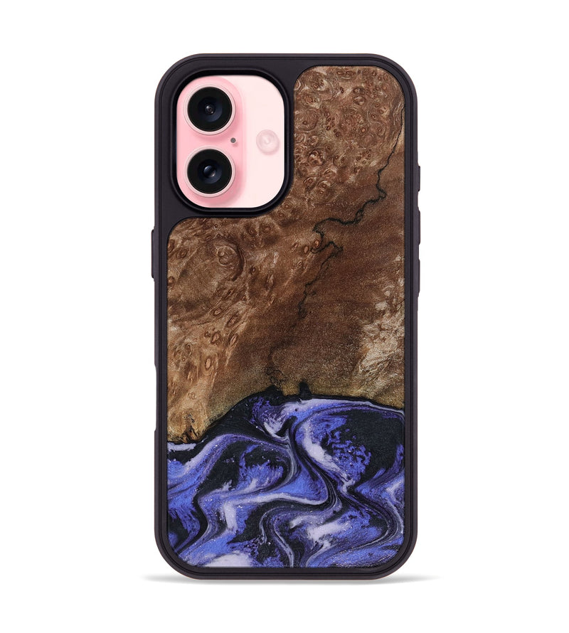 iPhone 16 Wood Phone Case - Archer (Purple, 816504)