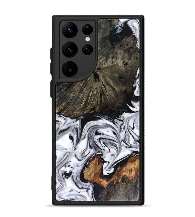Galaxy S22 Ultra Wood Phone Case - Carrie (Black & White, 816510)