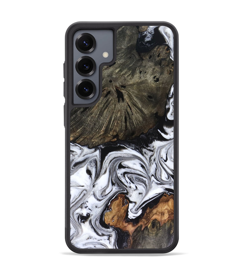 Galaxy S25 Plus Wood Phone Case - Carrie (Black & White, 816510)