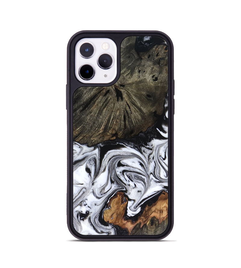 iPhone 11 Pro Wood Phone Case - Carrie (Black & White, 816510)