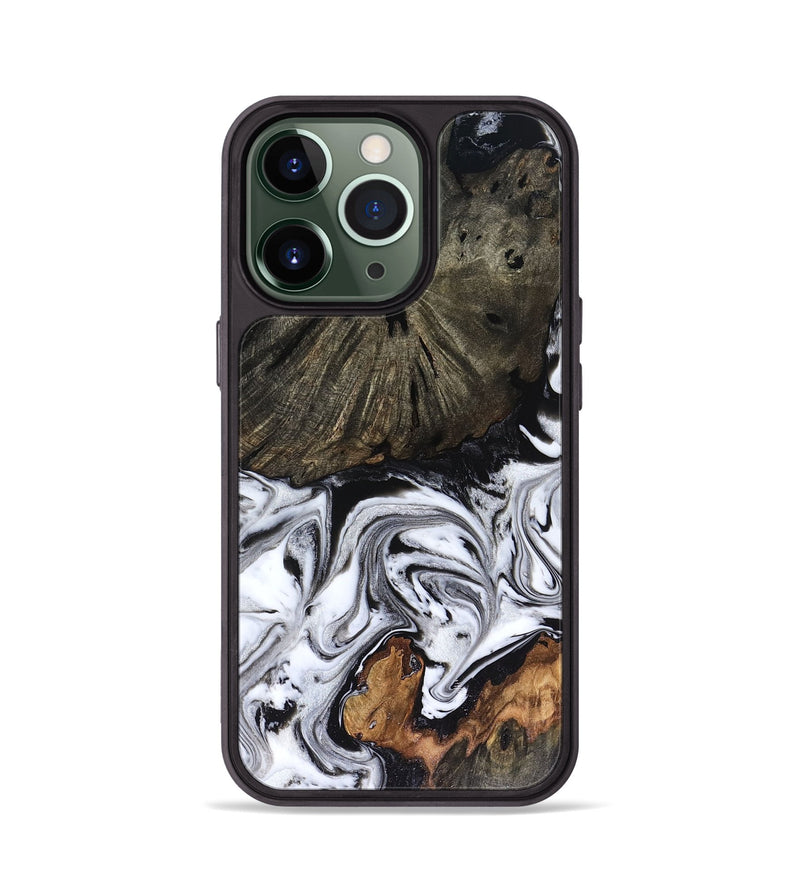 iPhone 13 Pro Wood Phone Case - Carrie (Black & White, 816510)