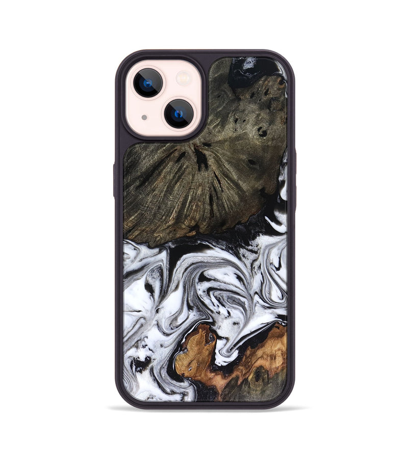 iPhone 14 Wood Phone Case - Carrie (Black & White, 816510)