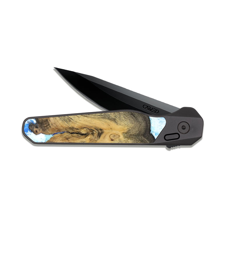 EDC Dark Slate Wood Pocket Knife - Peter (Coastal, 816511)
