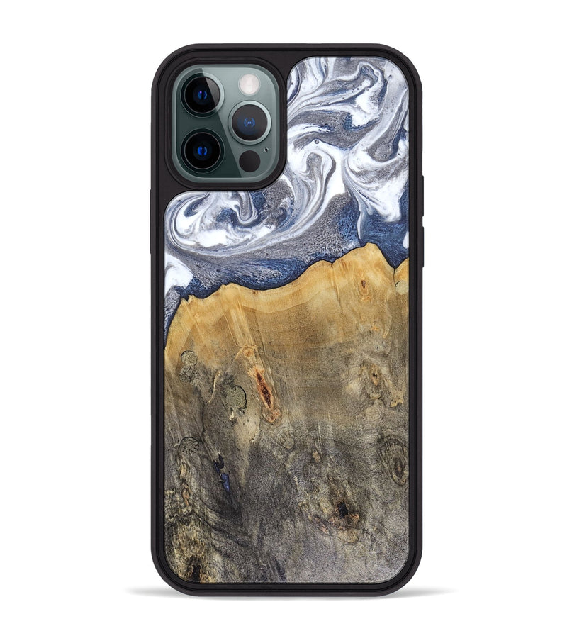 iPhone 12 Pro Max Wood Phone Case - Shante (Blue, 816522)