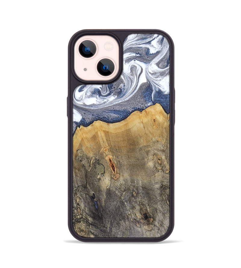 iPhone 14 Wood Phone Case - Shante (Blue, 816522)