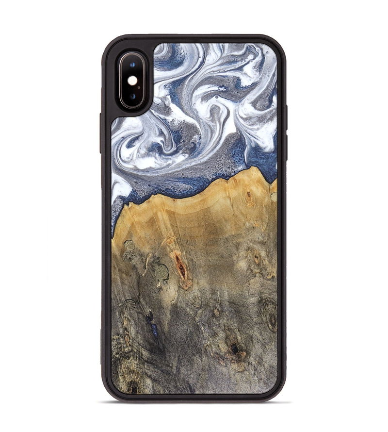 iPhone Xs Max Wood Phone Case - Shante (Blue, 816522)