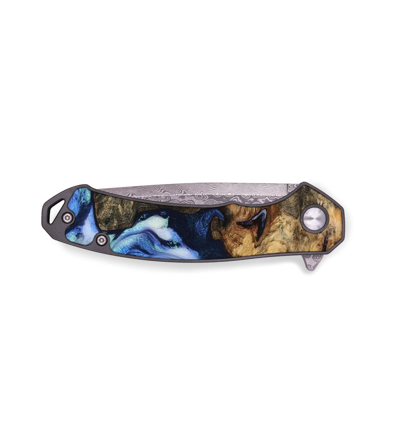 EDC Wood Pocket Knife - Tyler (Blue, 816523)