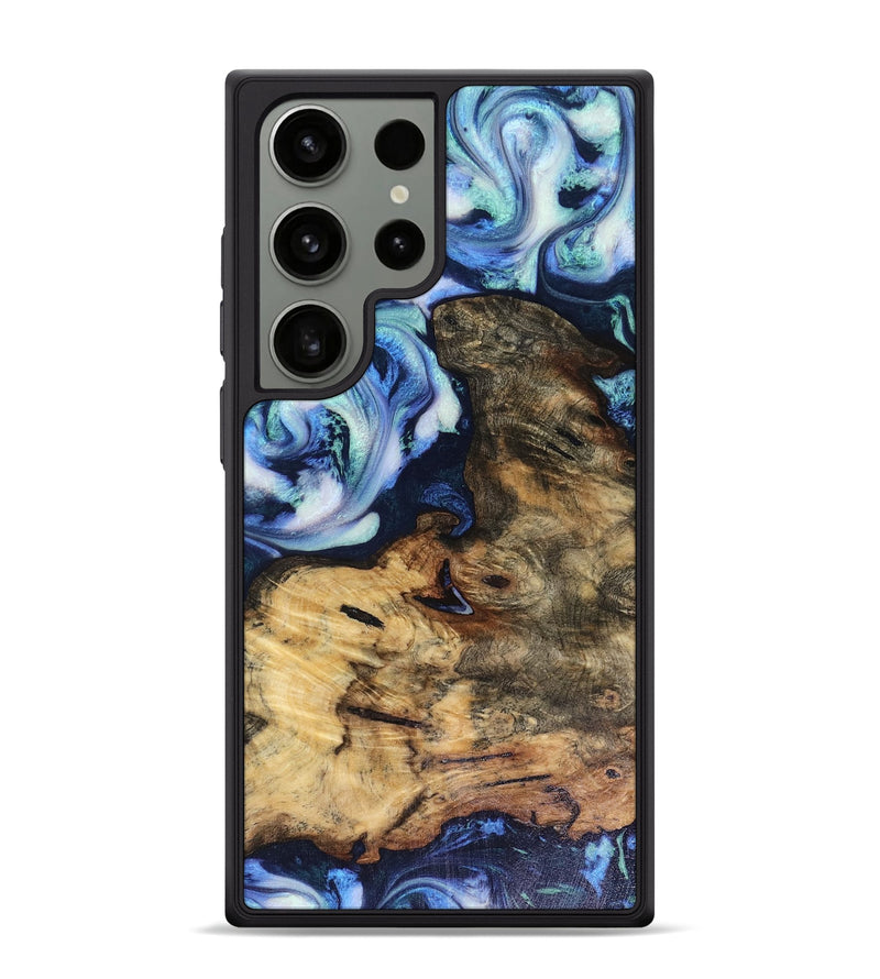 Galaxy S24 Ultra Wood Phone Case - Tyler (Blue, 816523)