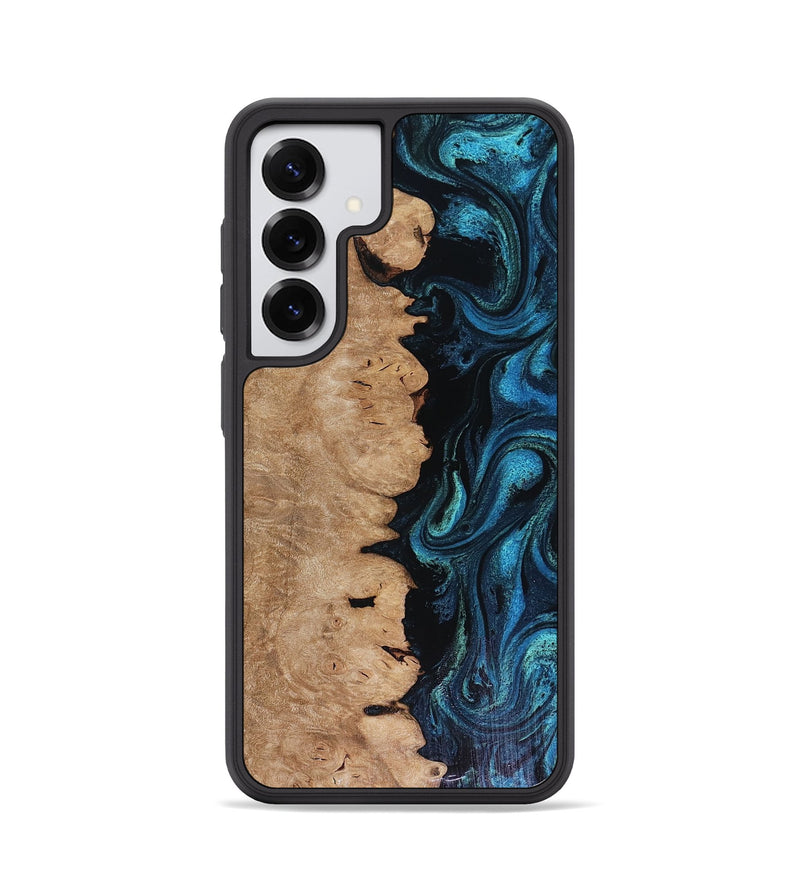Galaxy S25 Wood Phone Case - Inga (Blue, 816524)