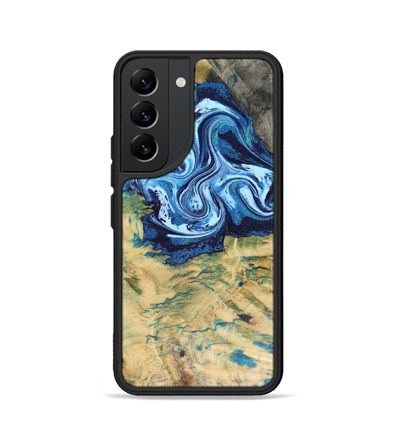 Galaxy S22 Wood Phone Case - Lotta (Blue, 816525)
