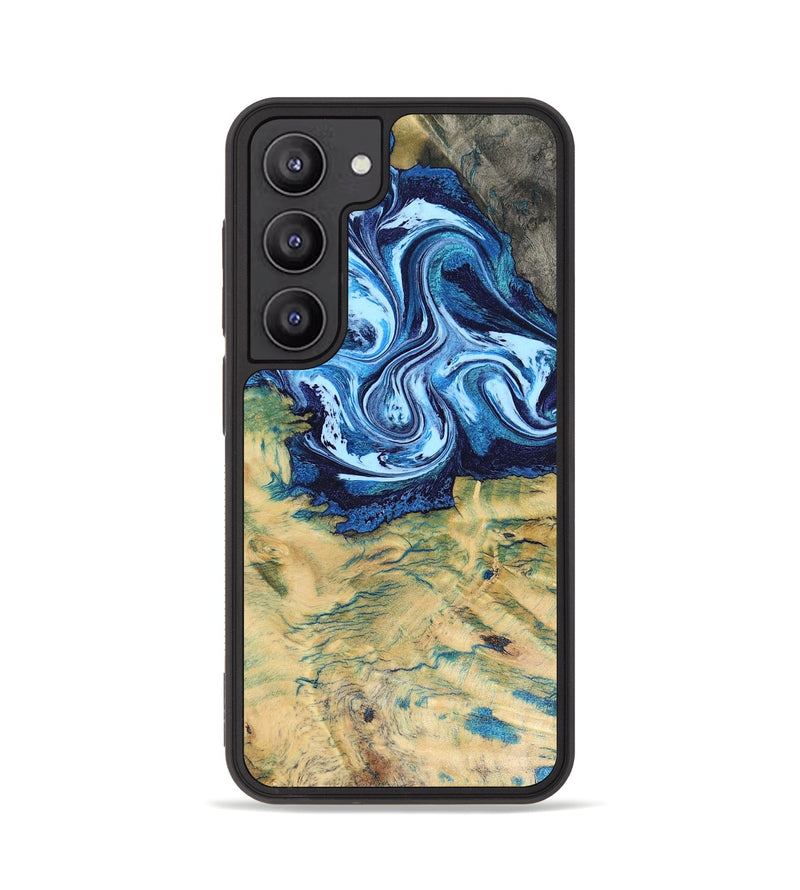 Galaxy S23 Wood Phone Case - Lotta (Blue, 816525)