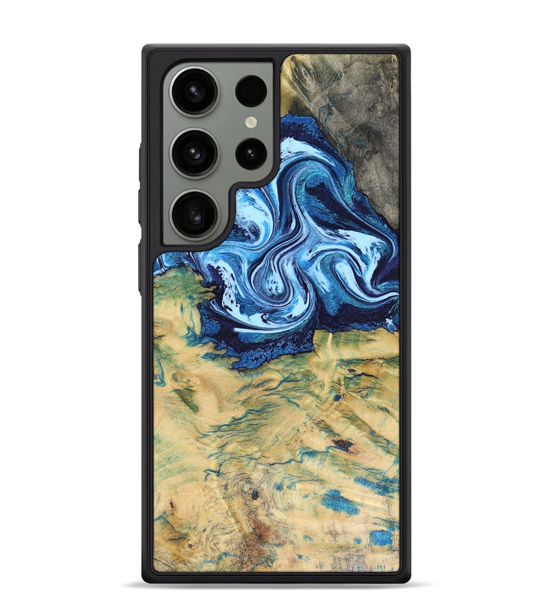 Galaxy S24 Ultra Wood Phone Case - Lotta (Blue, 816525)