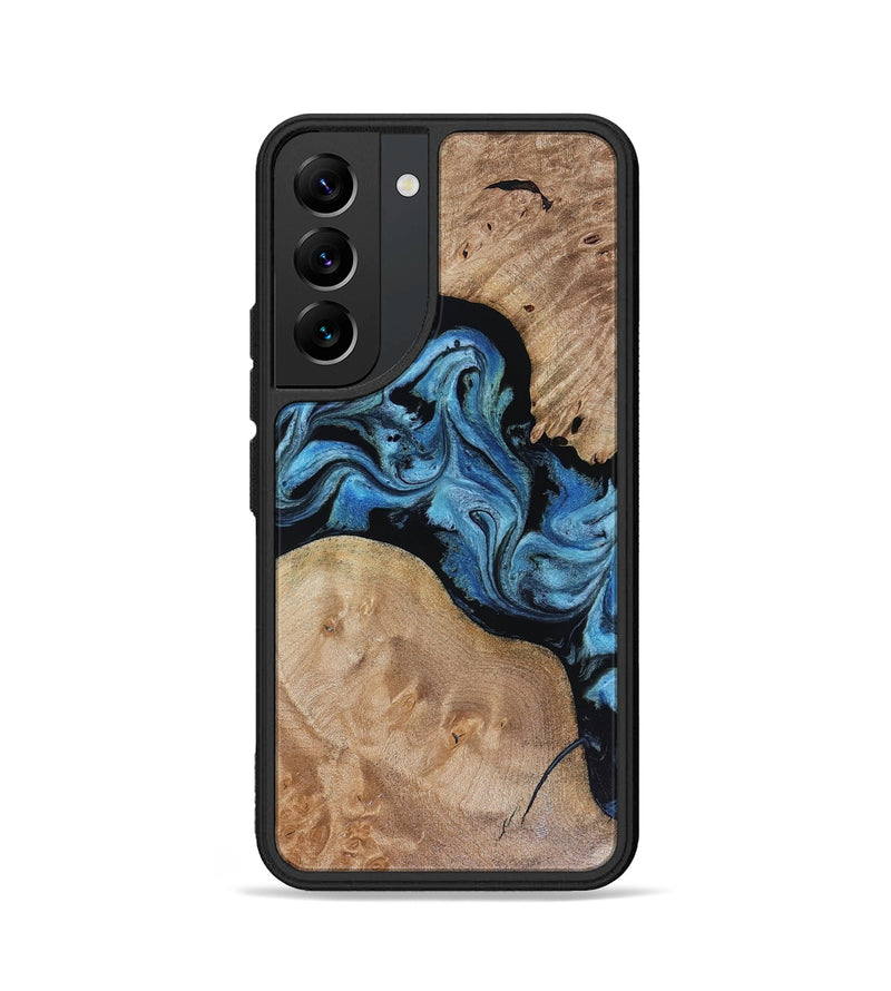 Galaxy S22 Wood Phone Case - Sibyl (Blue, 816526)