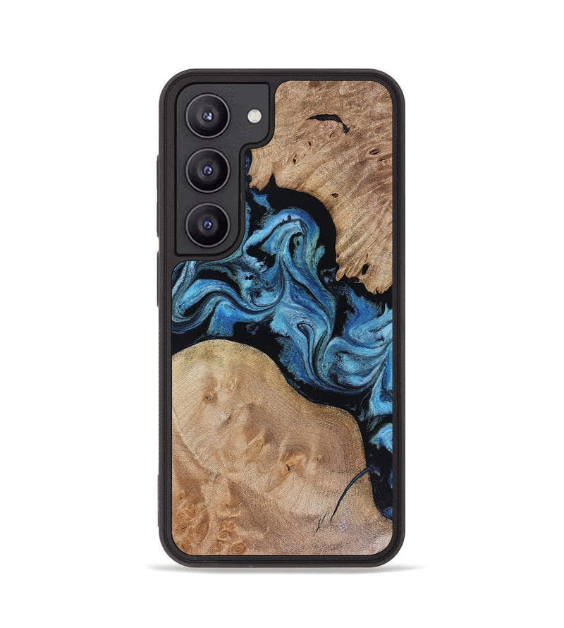 Galaxy S23 Wood Phone Case - Sibyl (Blue, 816526)