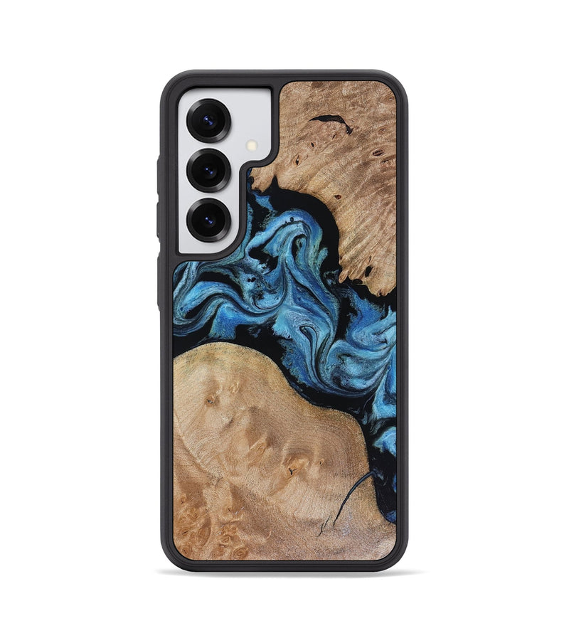 Galaxy S25 Wood Phone Case - Sibyl (Blue, 816526)