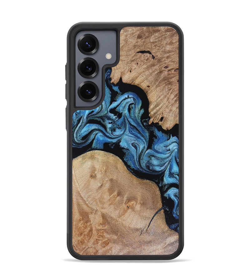 Galaxy S25 Plus Wood Phone Case - Sibyl (Blue, 816526)