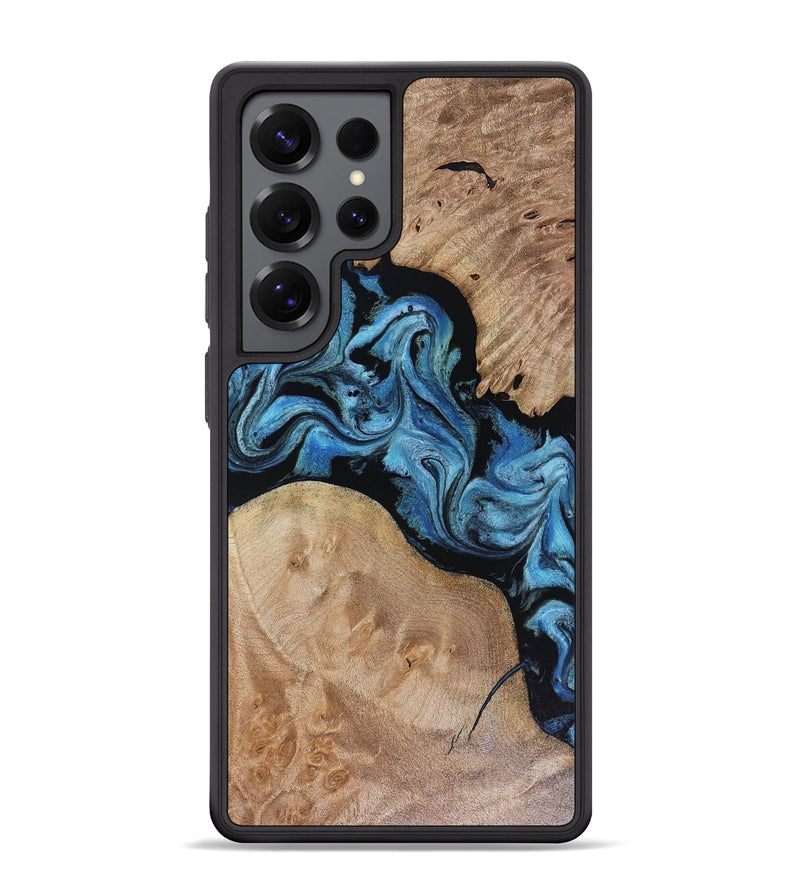 Galaxy S25 Ultra Wood Phone Case - Sibyl (Blue, 816526)