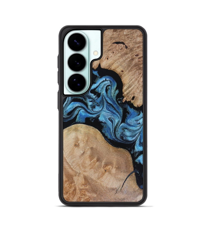 Galaxy S26 Wood Phone Case - Sibyl (Blue, 816526)