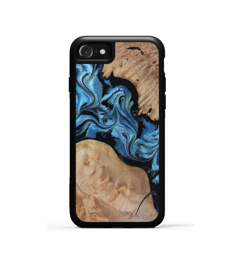 iPhone SE Wood Phone Case - Sibyl (Blue, 816526)