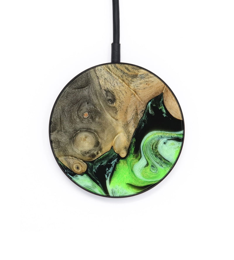 Circle Wood Wireless Charger - Dash (Green, 816527)