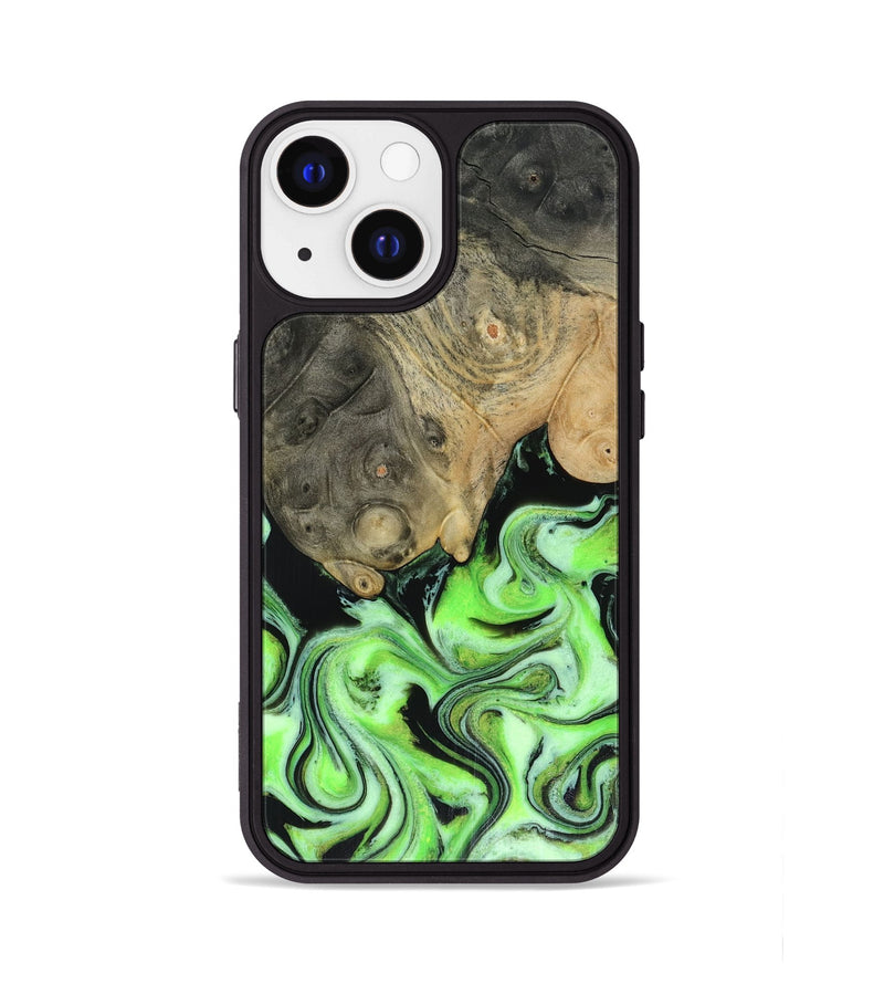 iPhone 13 Wood Phone Case - Dash (Green, 816527)