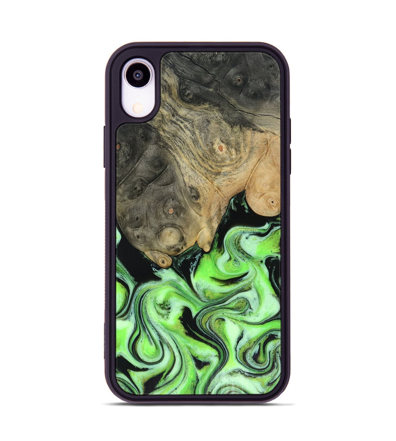 iPhone Xr Wood Phone Case - Dash (Green, 816527)