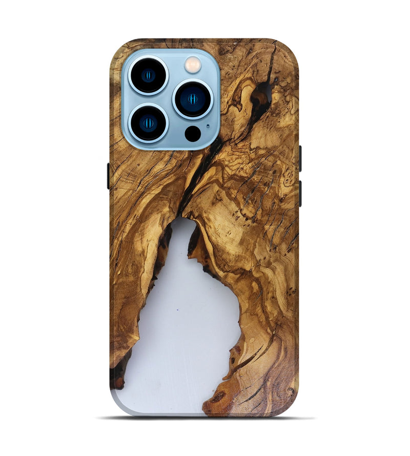 iPhone 14 Pro Wood Live Edge Phone Case - Clinton (Clear, 816556)