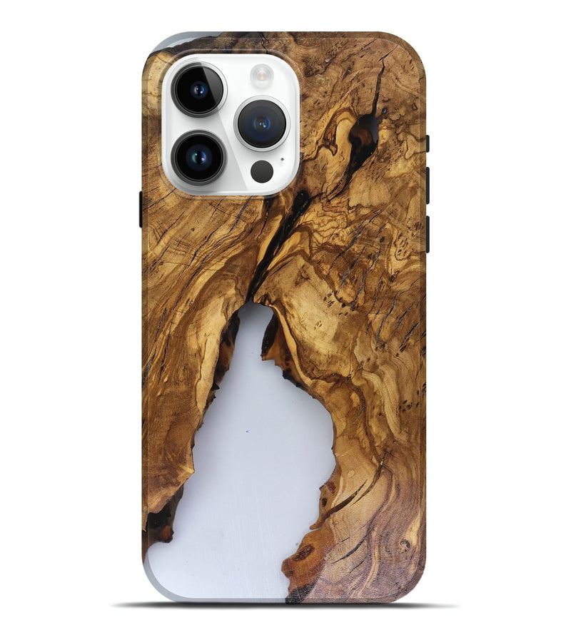 iPhone 15 Pro Max Wood Live Edge Phone Case - Clinton (Clear, 816556)