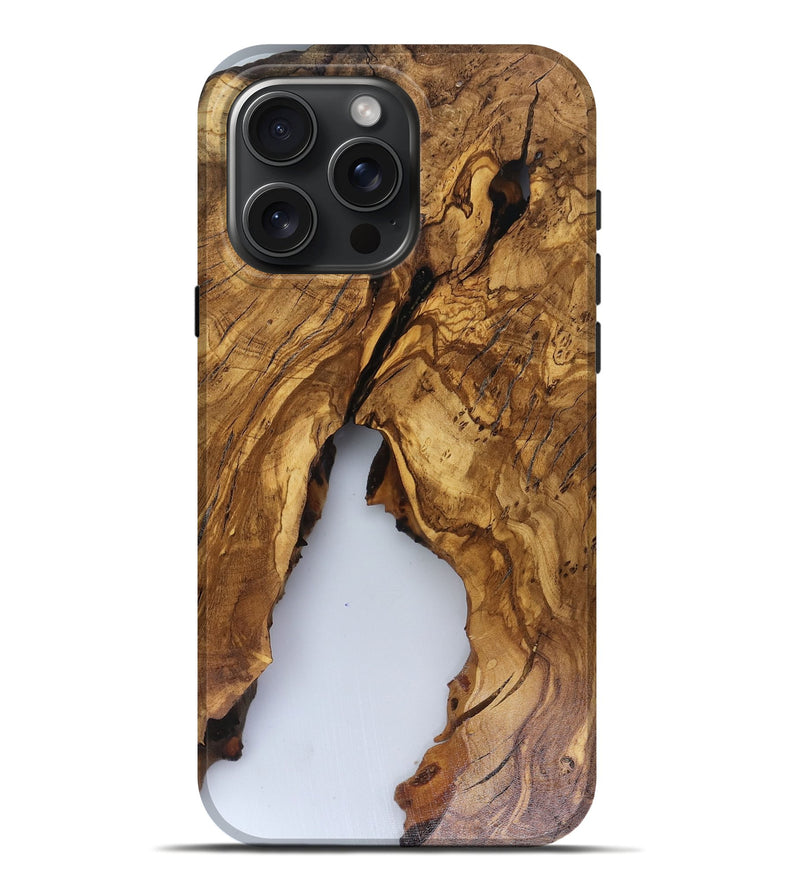 iPhone 16 Pro Max Wood Live Edge Phone Case - Clinton (Clear, 816556)