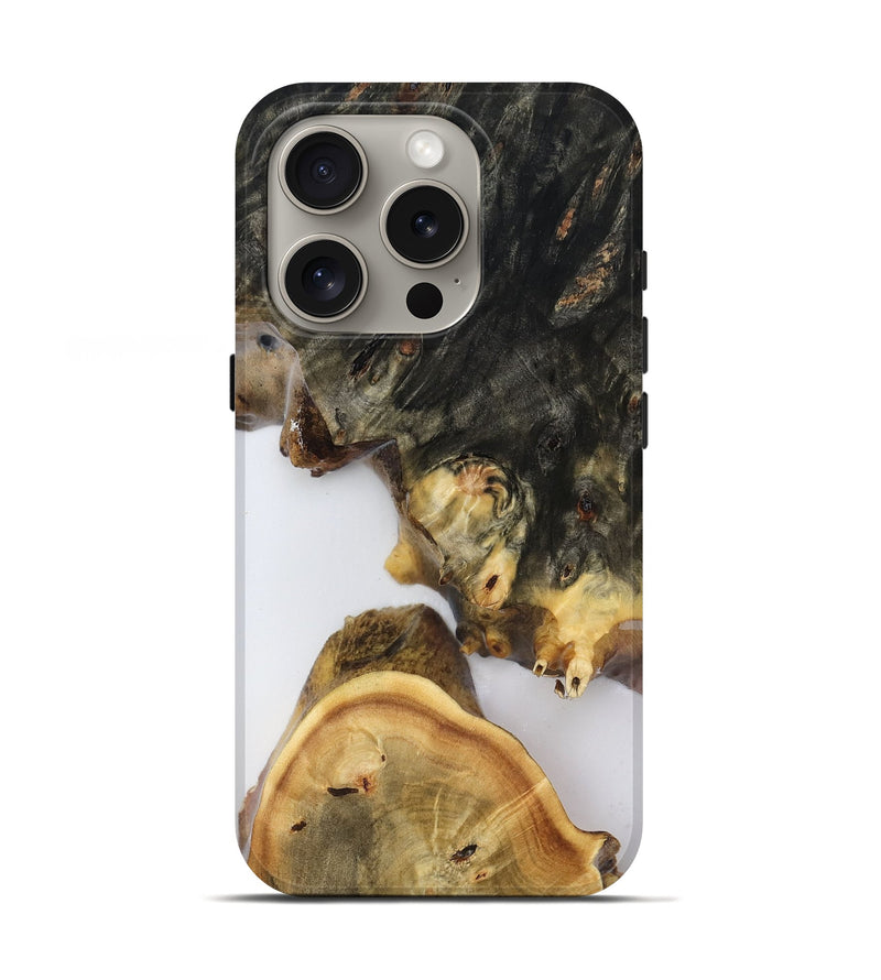 iPhone 16 Pro Wood Live Edge Phone Case - Renae (Clear, 816570)