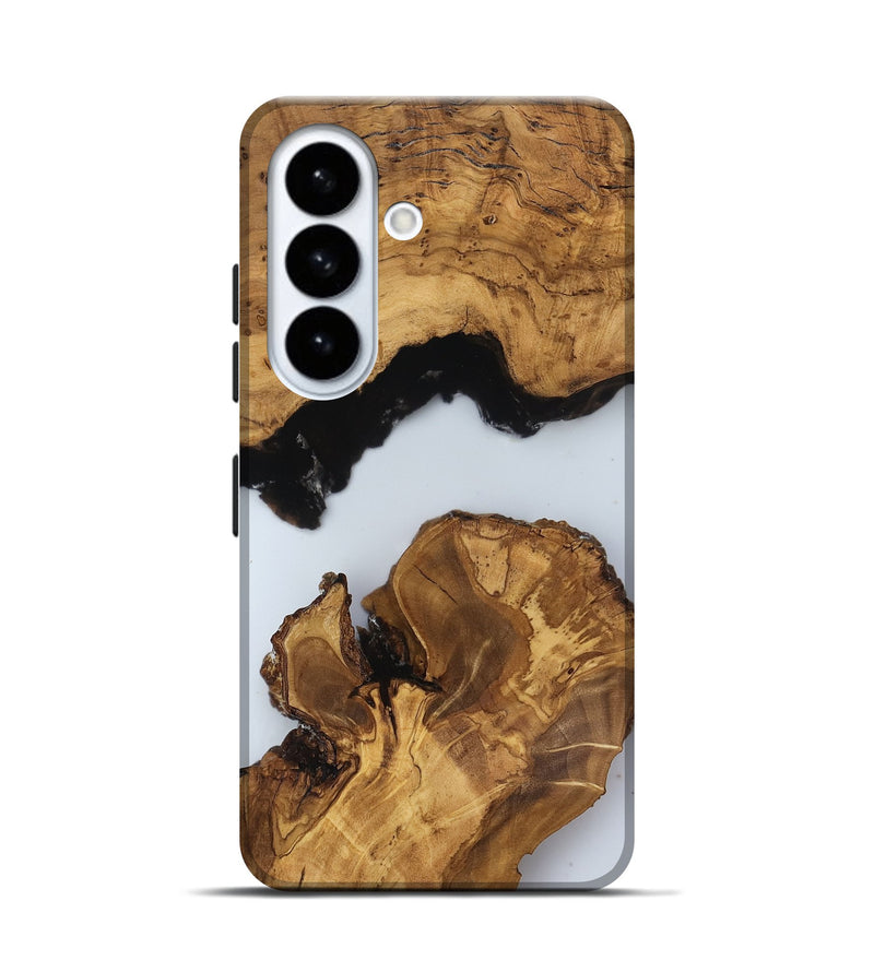 Galaxy S26 Wood Live Edge Phone Case - Rosie (Clear, 816575)