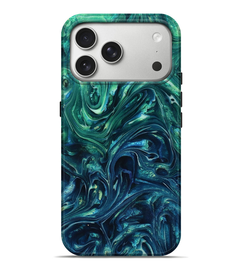 iPhone 17 Pro Max ResinArt Live Edge Phone Case - Eugenia (Blue, 816579)