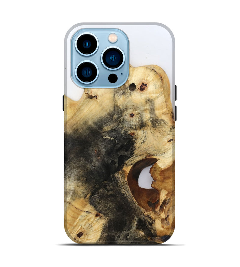 iPhone 14 Pro Wood Live Edge Phone Case - Isamar (Clear, 816582)