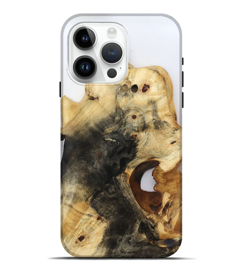 iPhone 15 Pro Max Wood Live Edge Phone Case - Isamar (Clear, 816582)