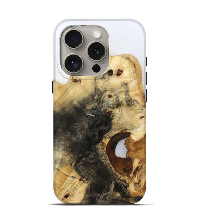 iPhone 16 Pro Wood Live Edge Phone Case - Isamar (Clear, 816582)