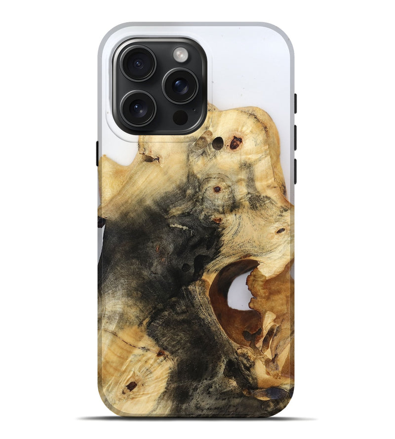 iPhone 16 Pro Max Wood Live Edge Phone Case - Isamar (Clear, 816582)