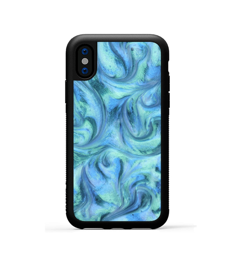 iPhone Xs ResinArt Phone Case - Bridger (Blue, 816594)
