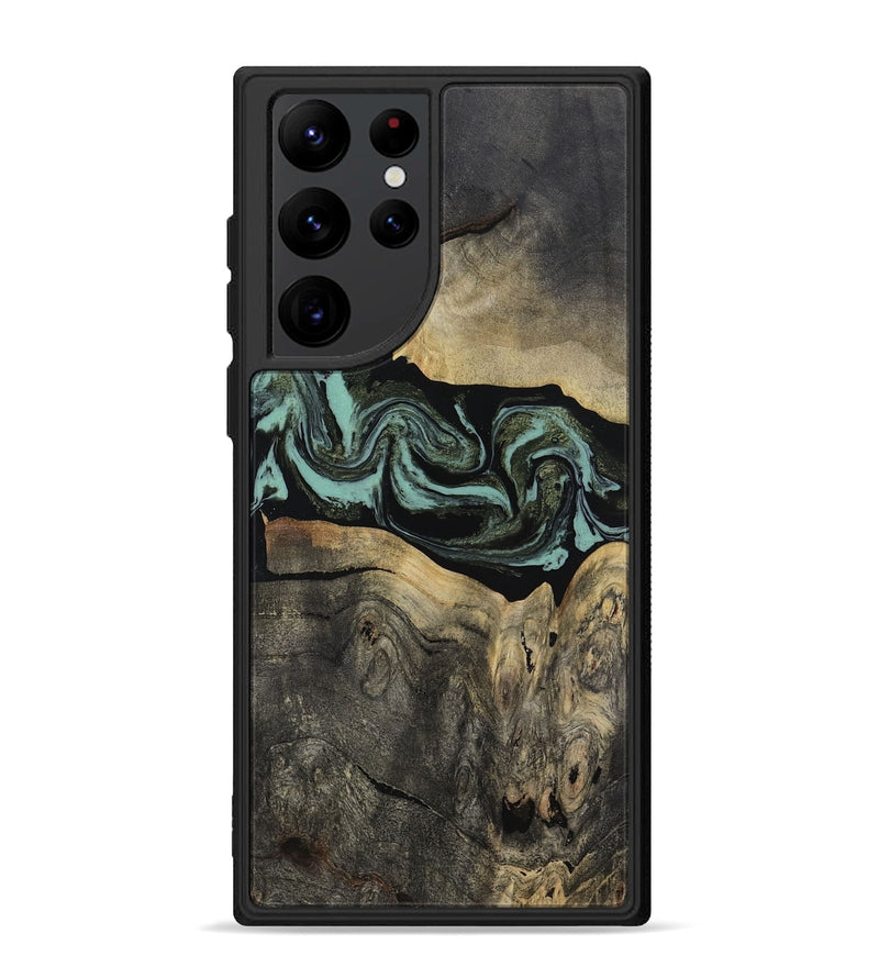 Galaxy S22 Ultra Wood Phone Case - Pamala (Green, 816600)