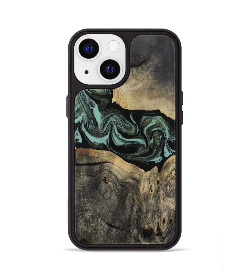 iPhone 13 Wood Phone Case - Pamala (Green, 816600)