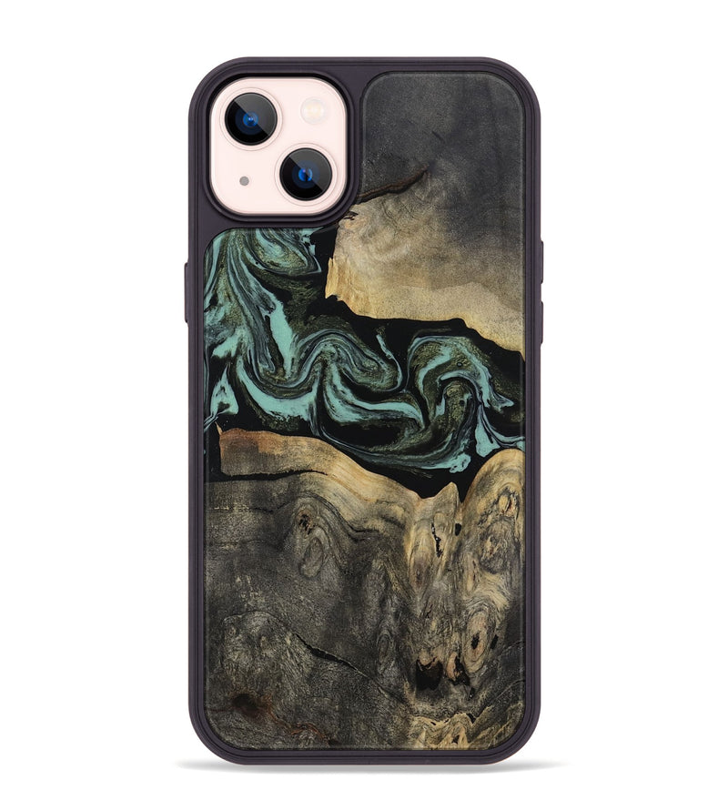 iPhone 14 Plus Wood Phone Case - Pamala (Green, 816600)