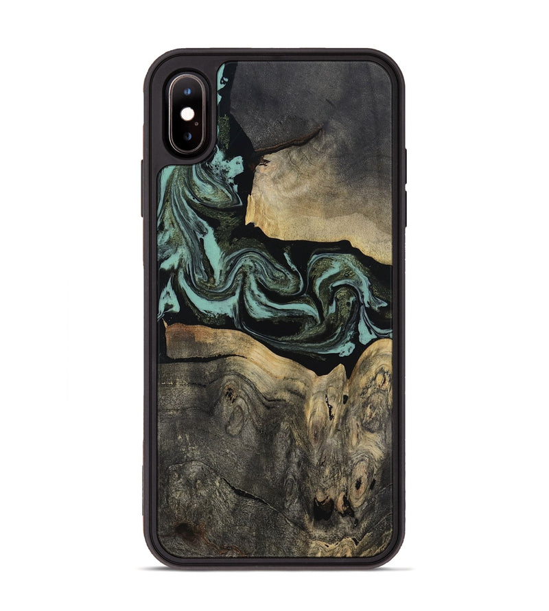 iPhone Xs Max Wood Phone Case - Pamala (Green, 816600)