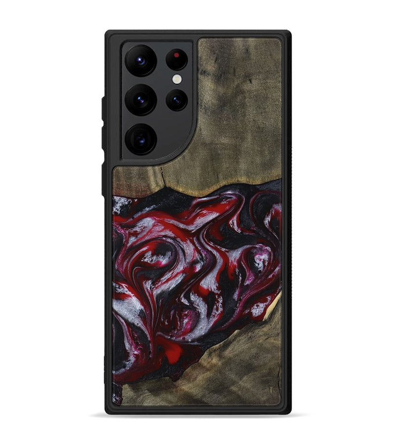 Galaxy S22 Ultra Wood Phone Case - Royalty (Red, 816612)