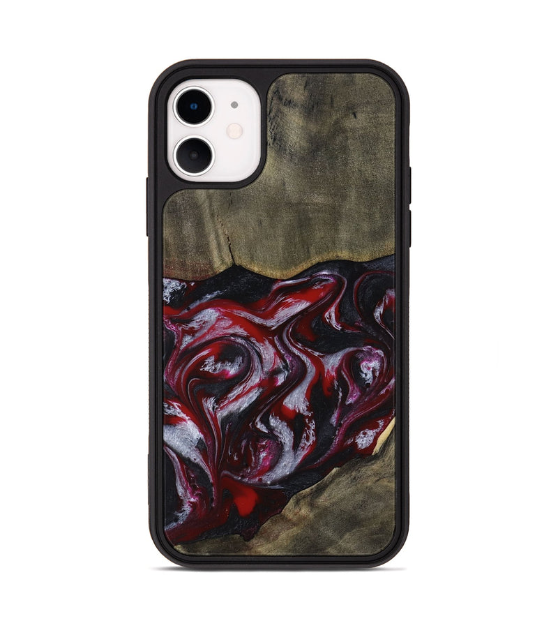 iPhone 11 Wood Phone Case - Royalty (Red, 816612)