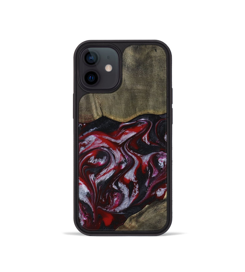 iPhone 12 mini Wood Phone Case - Royalty (Red, 816612)
